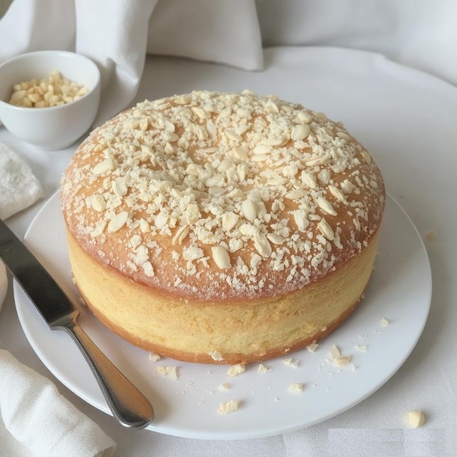 کیک کره و بادام