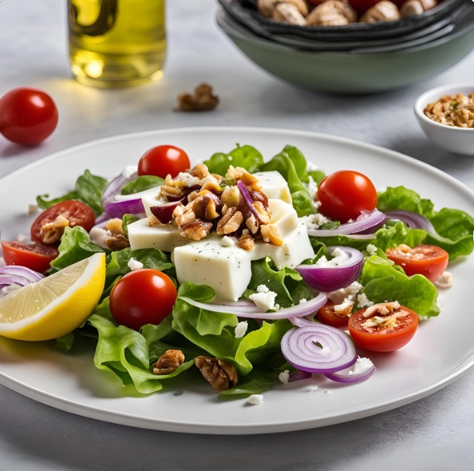 سالاد پاپریکا با موزارلای تازه سالاد پاپریکا